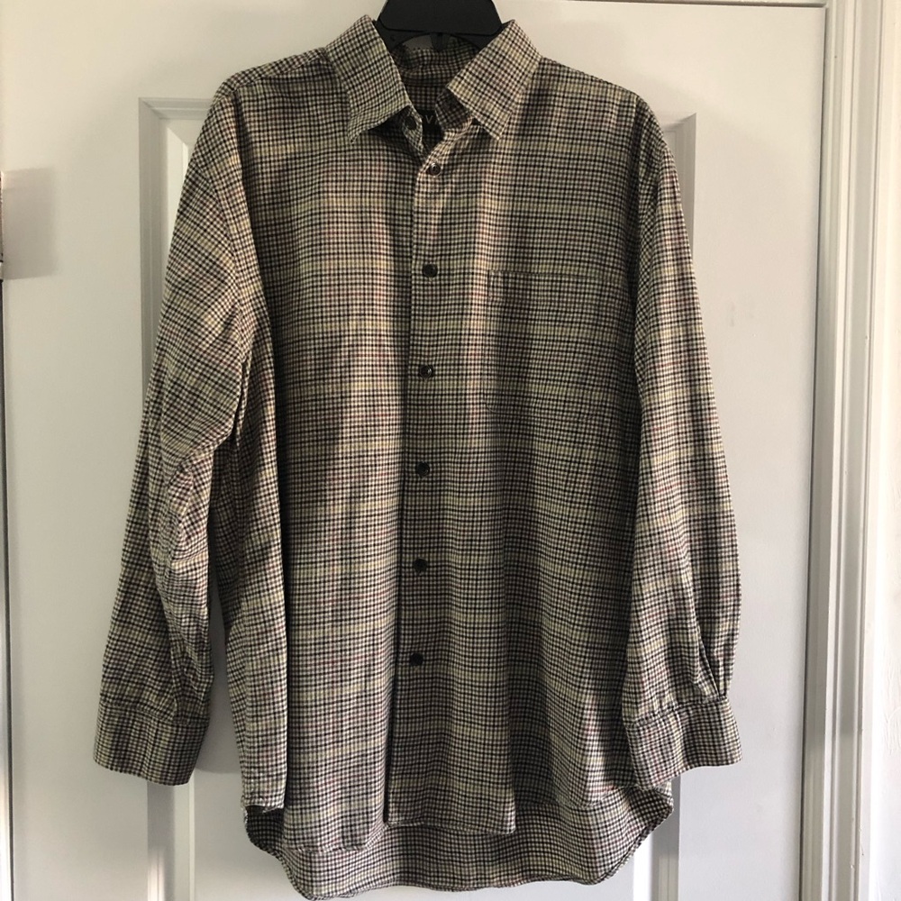 Orvis Checkered Button Front Shirt - image 1